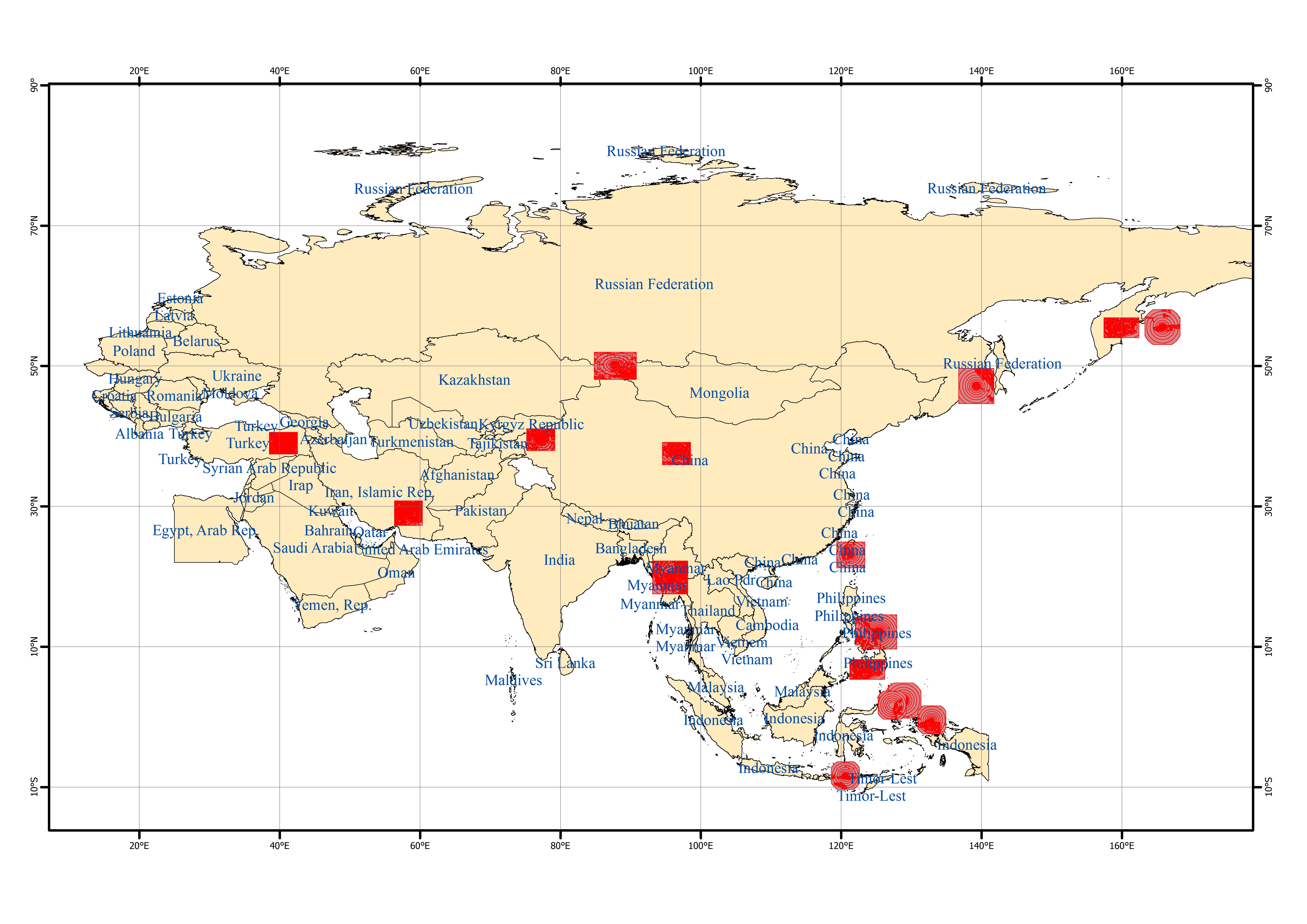 Spatio-temporal Distribution of Earthquake Disaster in the Belt and Road Area of 2003