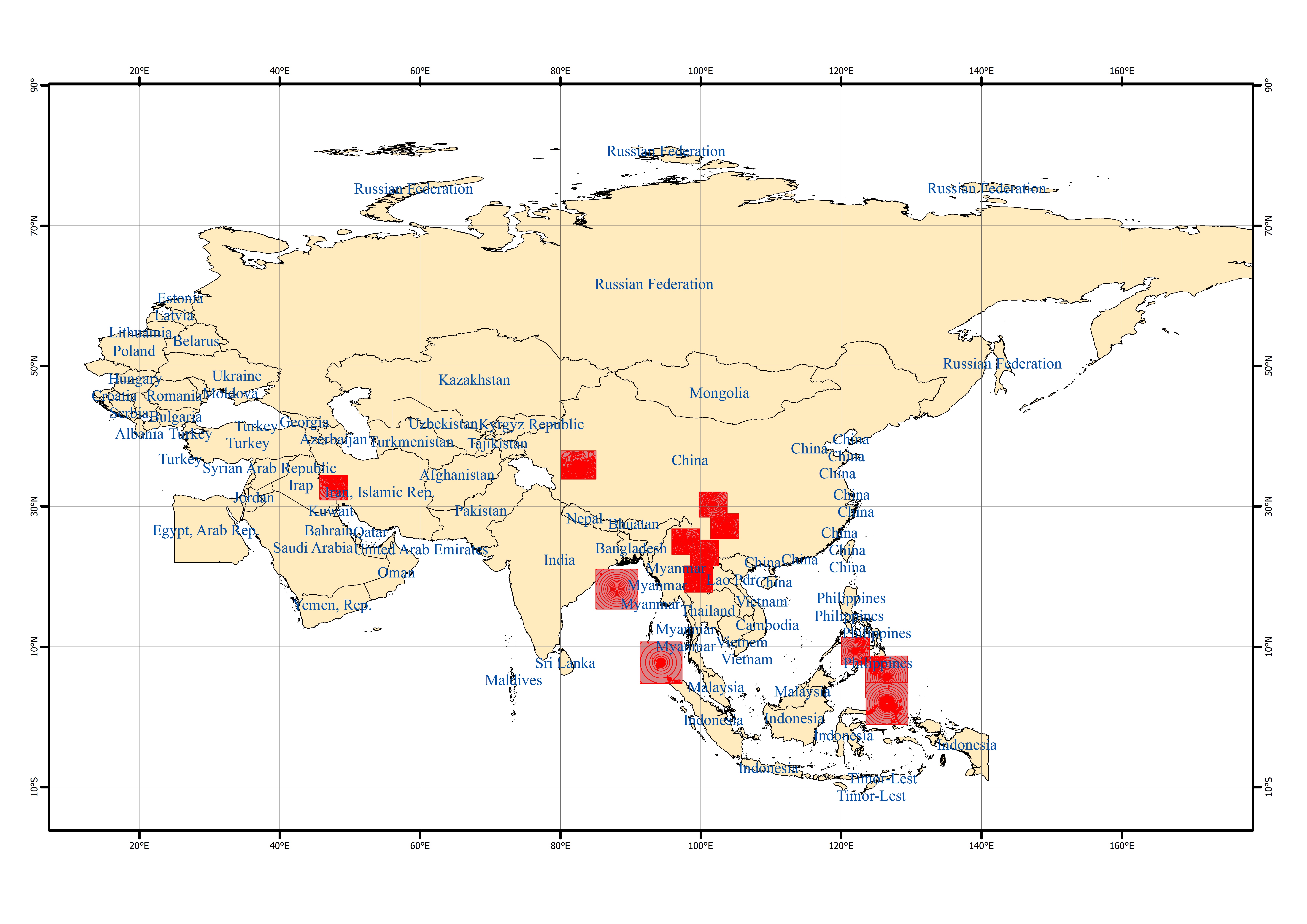 Spatio-temporal Distribution of Earthquake Disaster in the Belt and Road Area of 2014