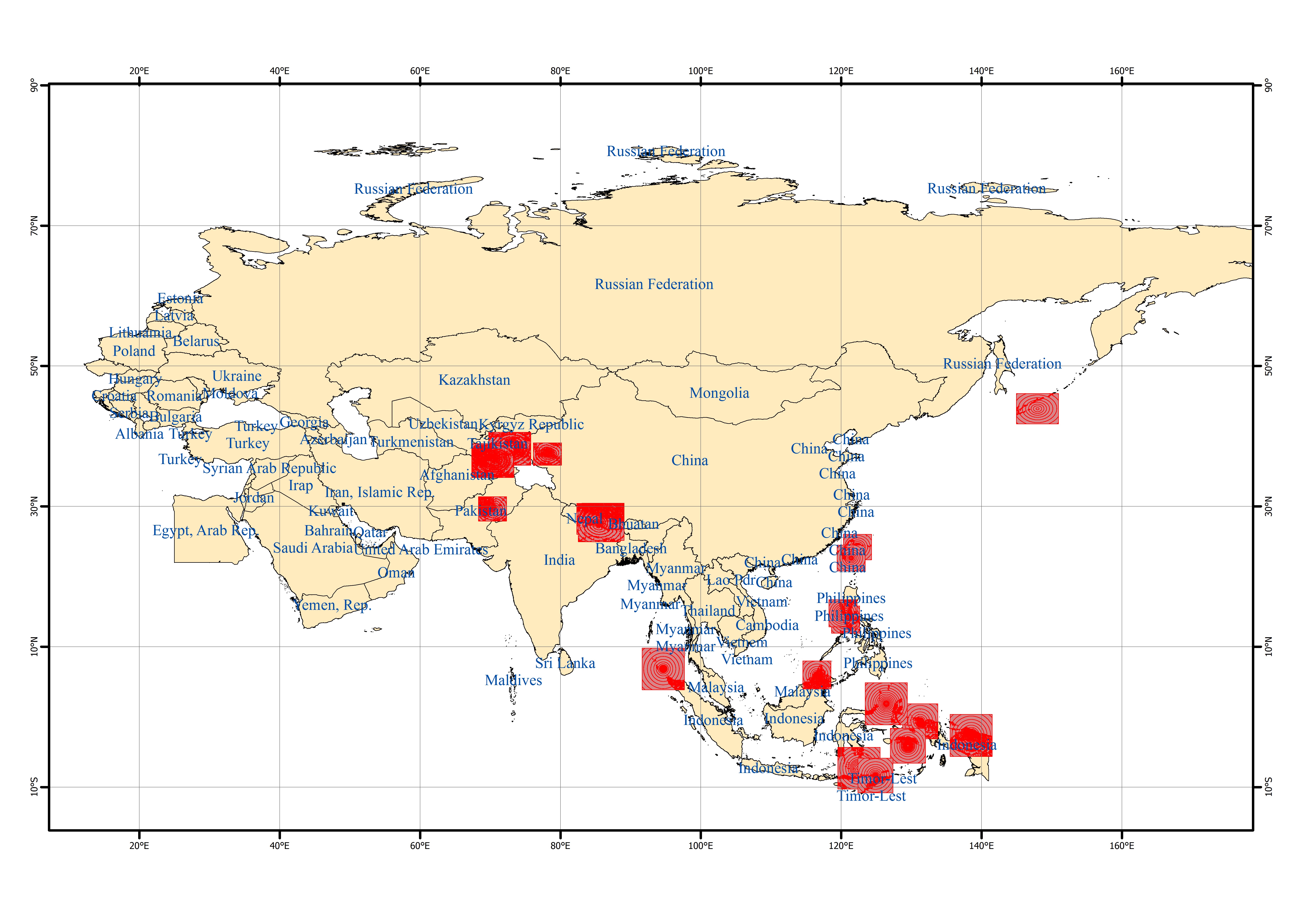 Spatio-temporal Distribution of Earthquake Disaster in the Belt and Road Area of 2015