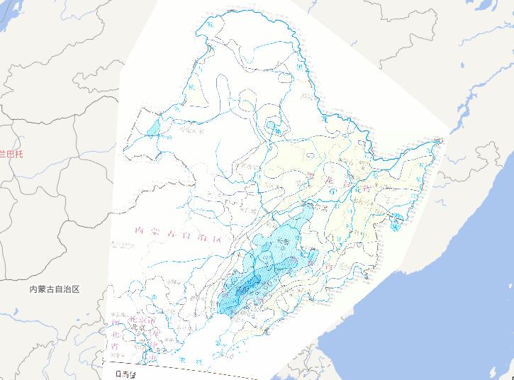Online map of the maximum daily rainfall in July 20th,2010 during the mid July's flood disaster period in Northeast China