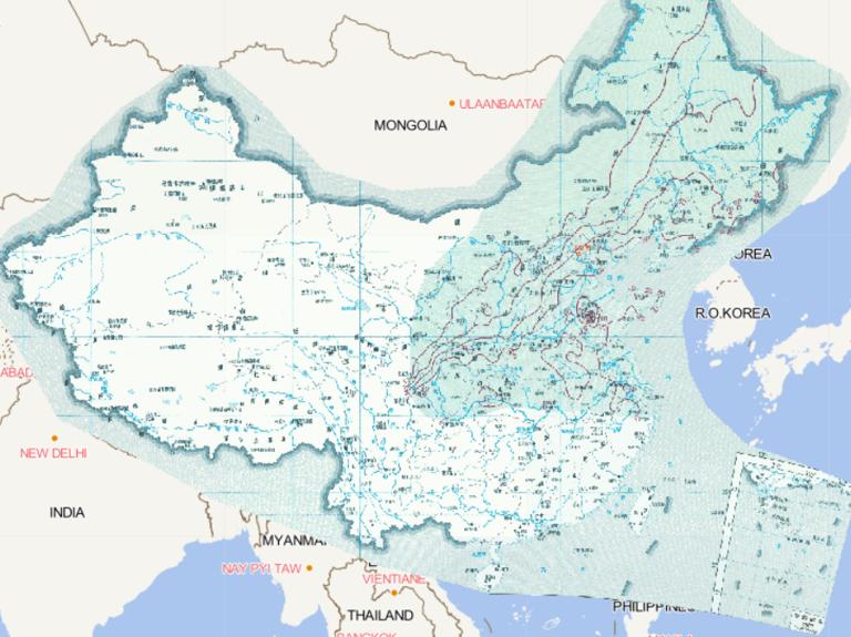 Online map of meteorological conditions of soybean heartworm occurrence in northern China