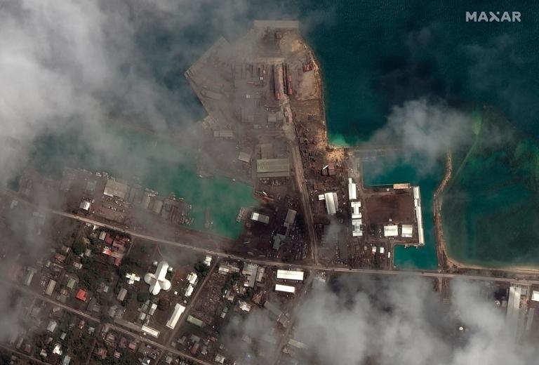 Satellite images show extent of damage in Tonga eruption