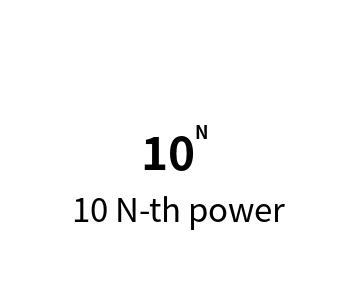 10 N-th power calculator online calculation