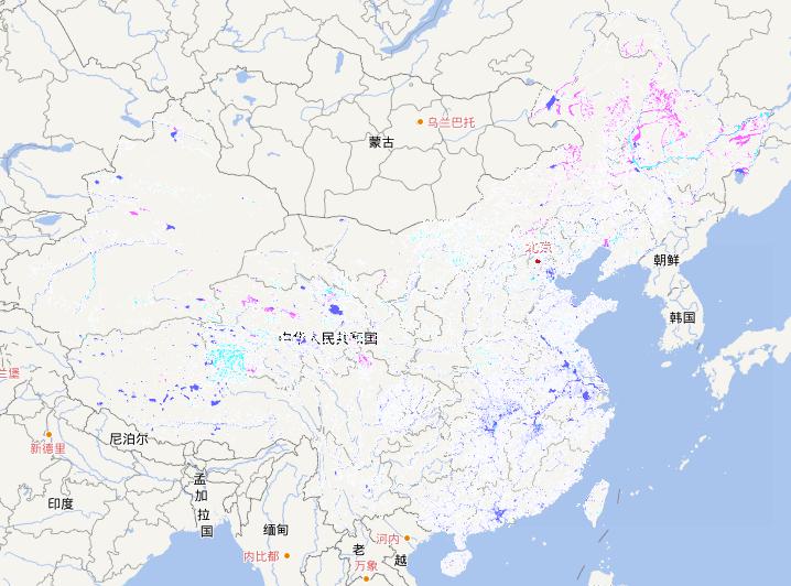 Online map of wetland in China,  2010
