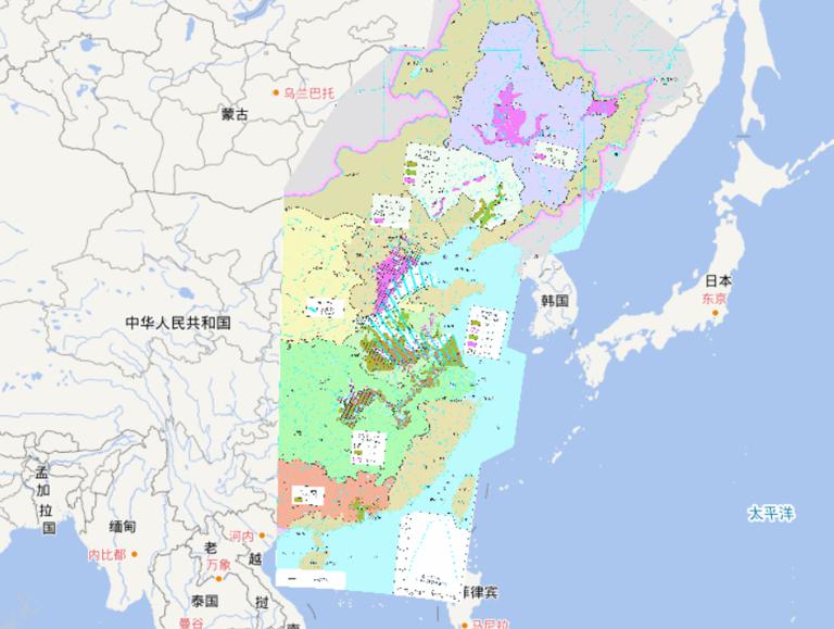 Flood and waterlogging online map of main rivers in eastern China