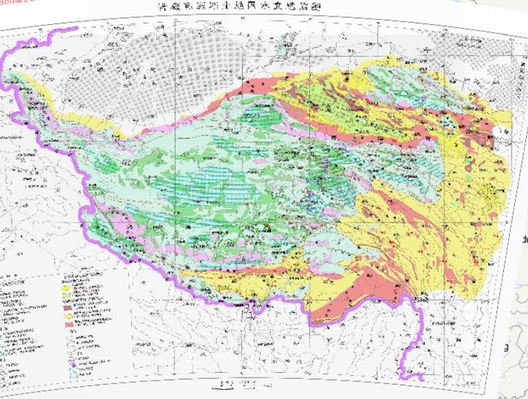 Hydrological geological online map of the permafrost regions of the  Tibet Plateau, China