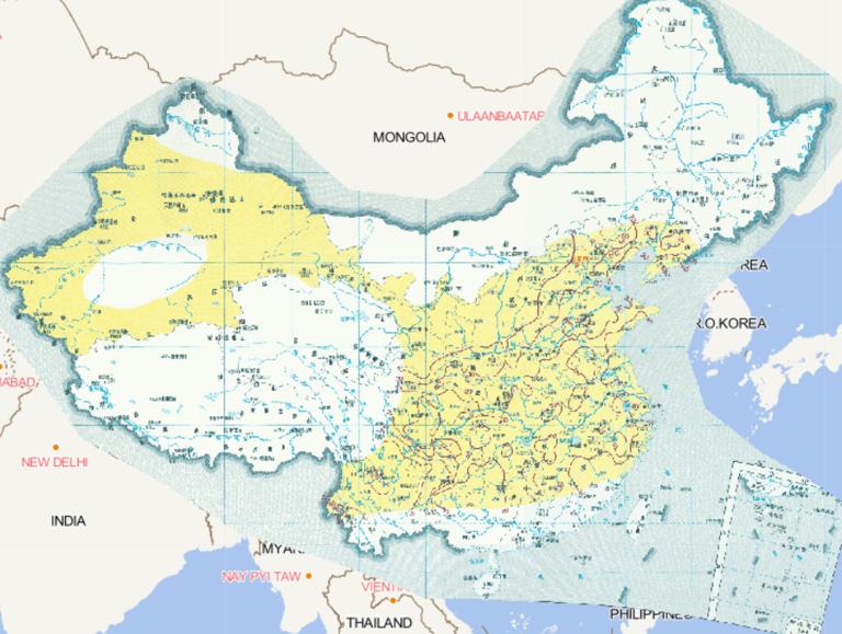 Online map of meteorological conditions of cotton verticillium wilt occurrence in China