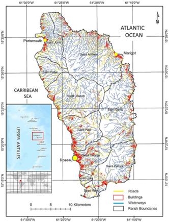 Hurricane risk assessment in a multi-hazard context for Dominica in the Caribbean
