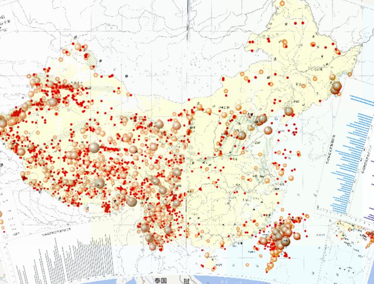 China Earthquake Online Map (1949-2004)