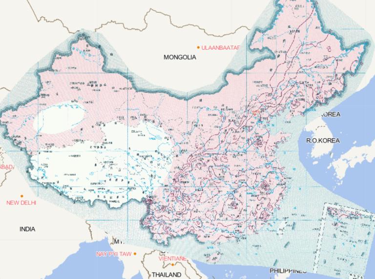 Online map of meteorological conditions of spring corn borer occurrence in China