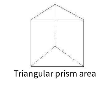 Triangular prism area calculator online calculation