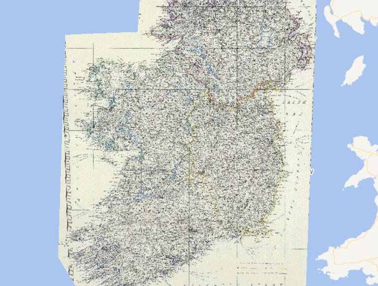 1869 Ireland online map