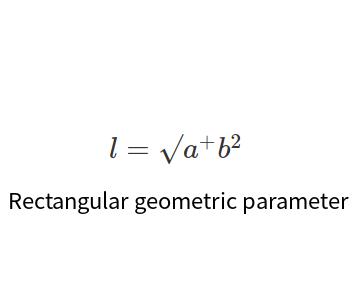 Rectangular geometric parameter online calculator