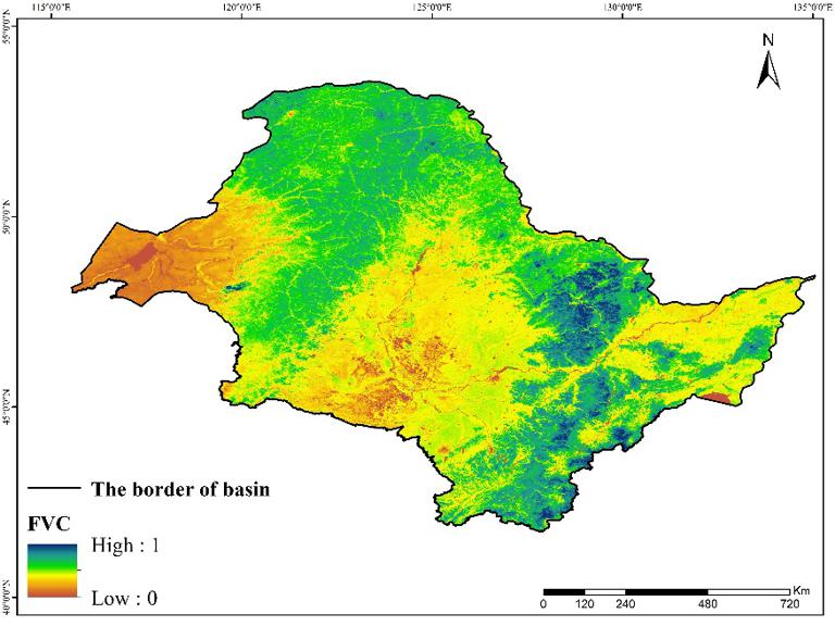 Fractional vegetation cover dataset in Amur River Basin (China) (2001-2019)
