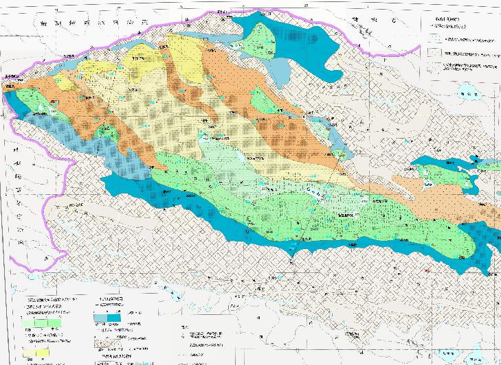 Map of the basin hydrology  chemistry of the Qaidam Basin in China