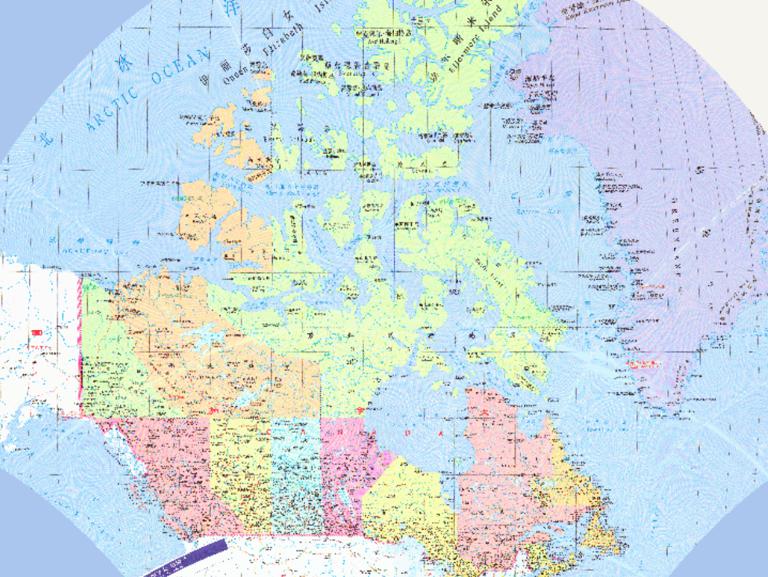 Canada, Greenland online map