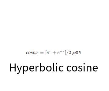 Hyperbolic cosine online calculator