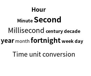 Time unit online conversion tool
