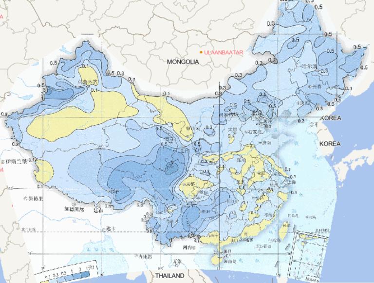 Online map of average spring hail days in China from 1981 to 2010