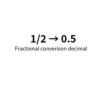 Online fractional conversion decimal calculator