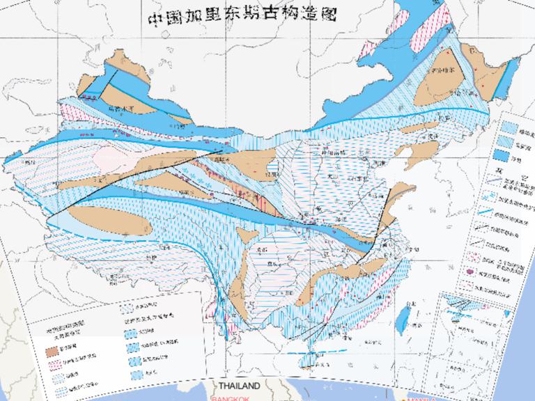 History map of Gary Don Tsogu tectonic in China