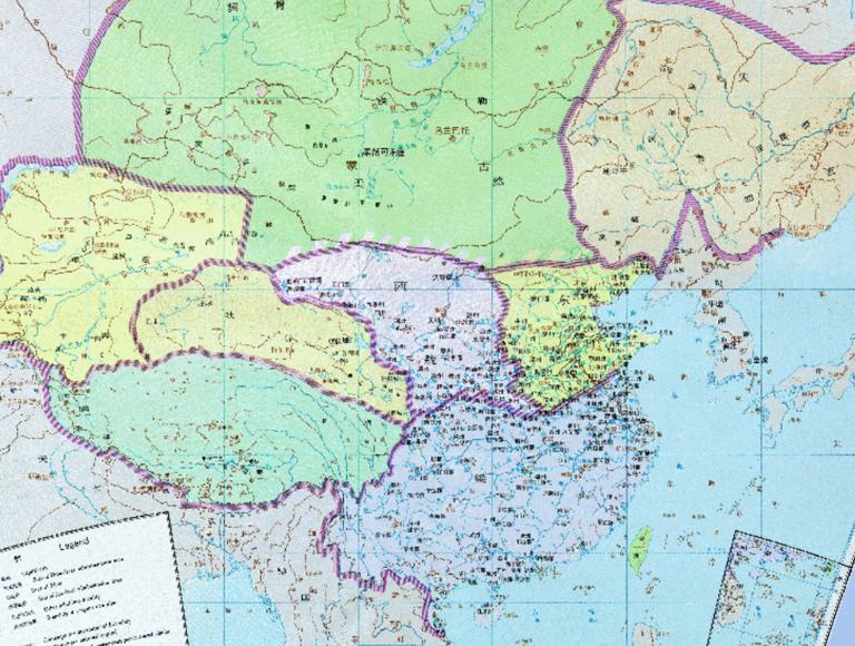 The Historical Maps of Liang, Eastern Wei and Western Wei in the Northern and Southern Dynasties