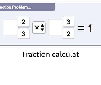 Online calculation with fraction calculator