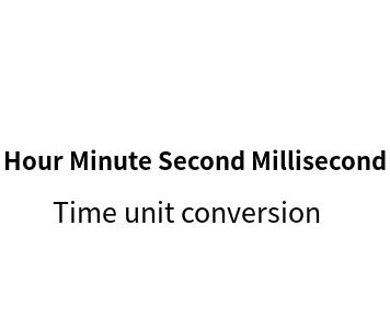 Time unit online conversion