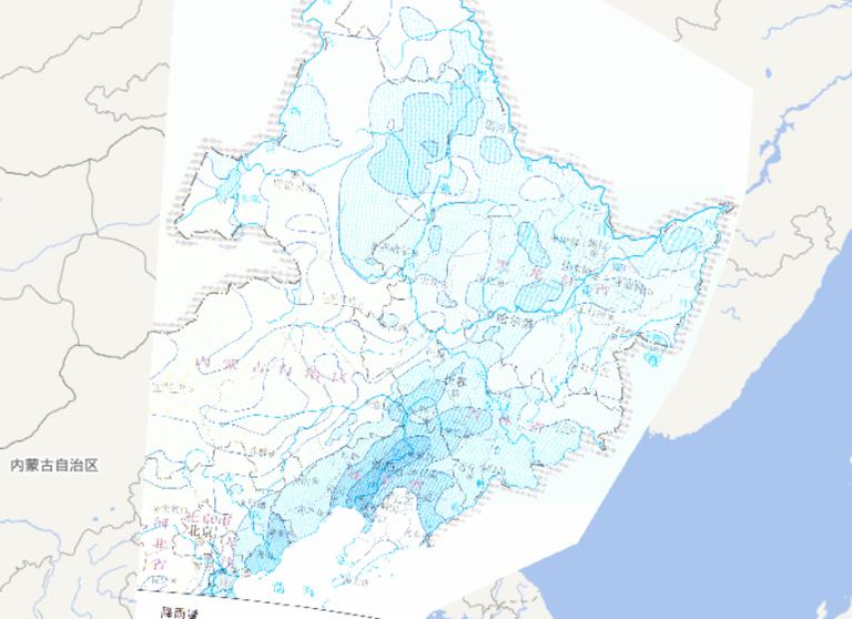 Online map of mid July's rainfall from July 14th, 2010 to July 22nd during the flood disaster period in Northeast China