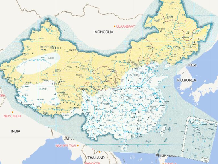 Online map of moderate drought frequency during the jointing period of spring wheat in China