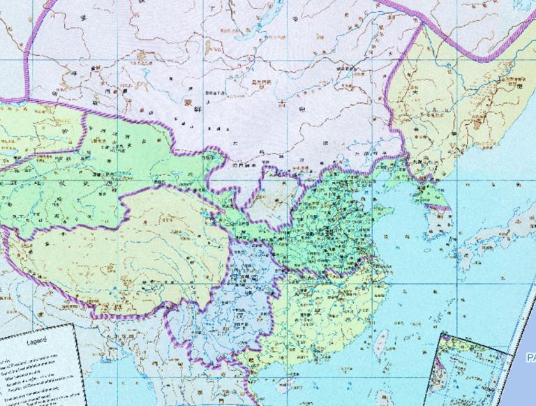 Historical map of China 's Three Kingdoms period