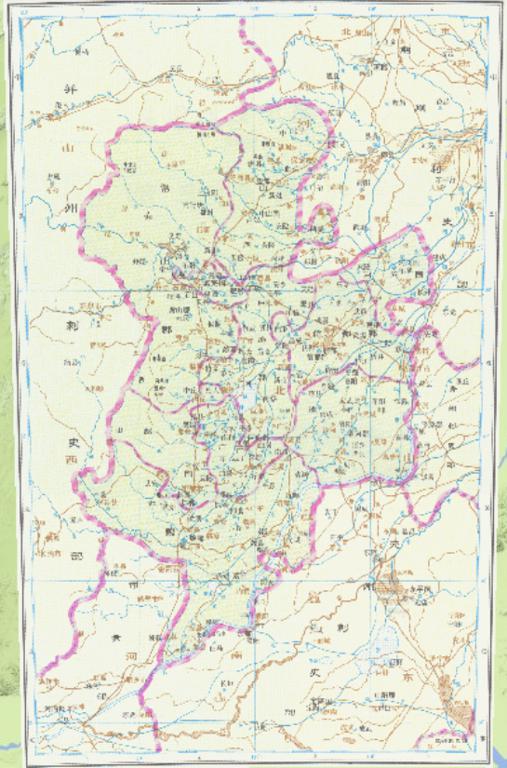 Jizhou thorn historical maps during the Western Han Dynasty of China