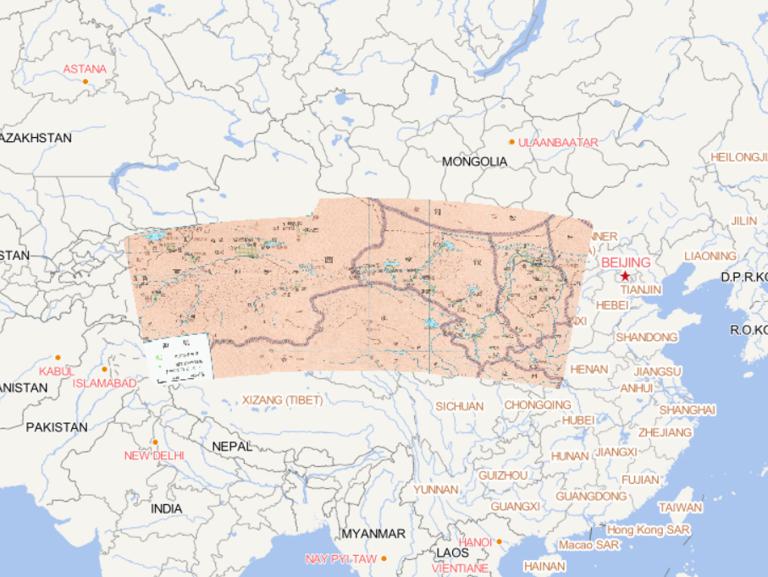 Online historical map of military garrison in Northwest China during the Western Han Dynasty