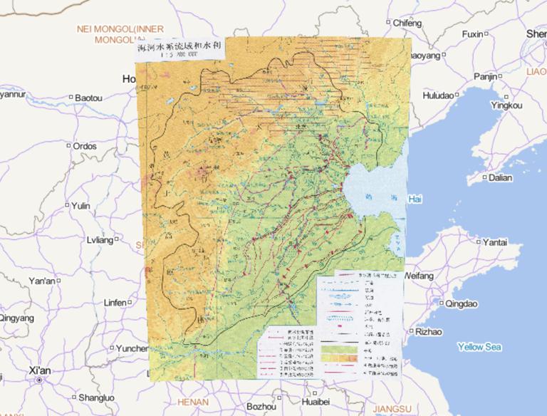 China Haihe River Basin and water conservancy online map