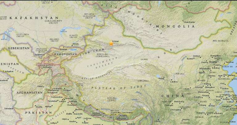 January 20, 2018 Earthquake Information of 18km SW of Urunchi, China