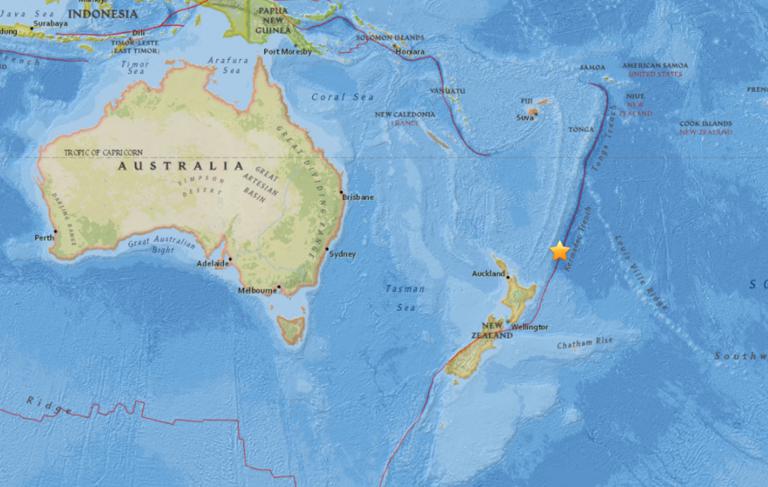 September 28, 2017 Earthquake Information of L'Esperance Rock, New Zealand