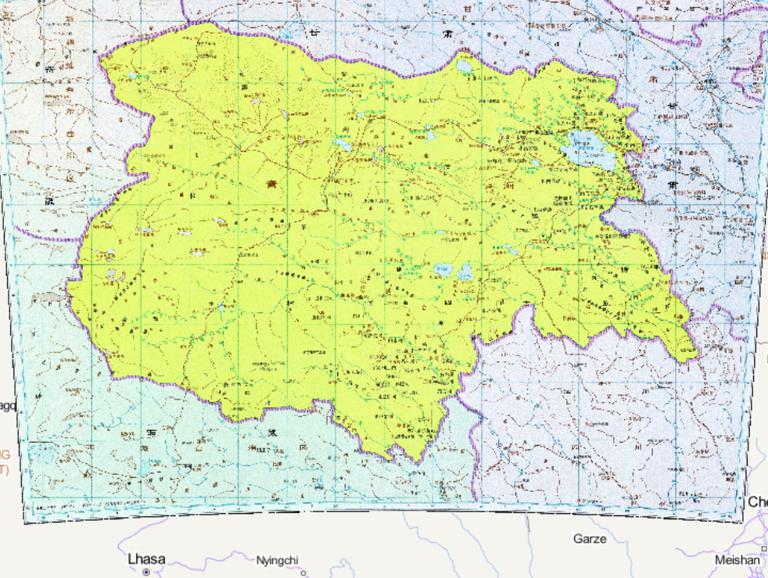 The Historical Maps of Qinghai Province during the Qing Dynasty in China