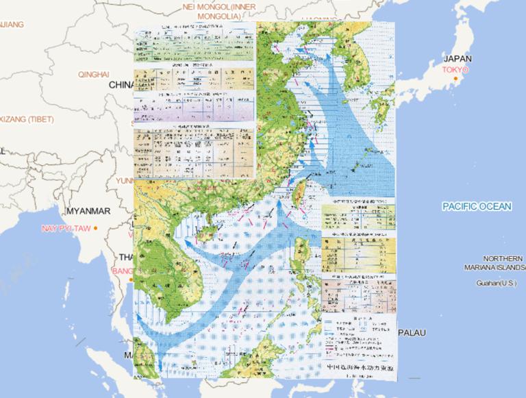 Online map of seawater power resources in China