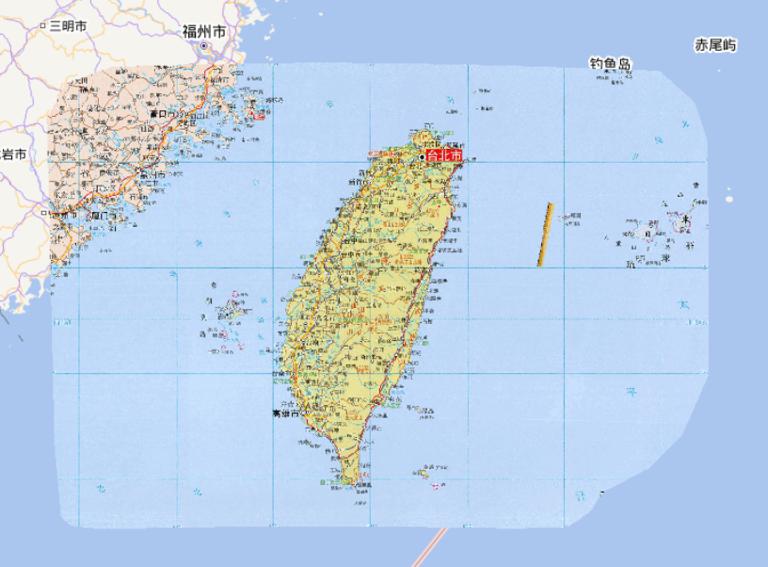 Full online map of Taiwan Province, China