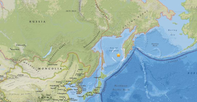 January 18, 2018 Earthquake Information of 270km WNW of Ozernovskiy, Russia