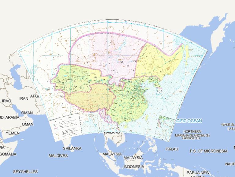 The Historical Map of the Han Dynasty in China-Front Han