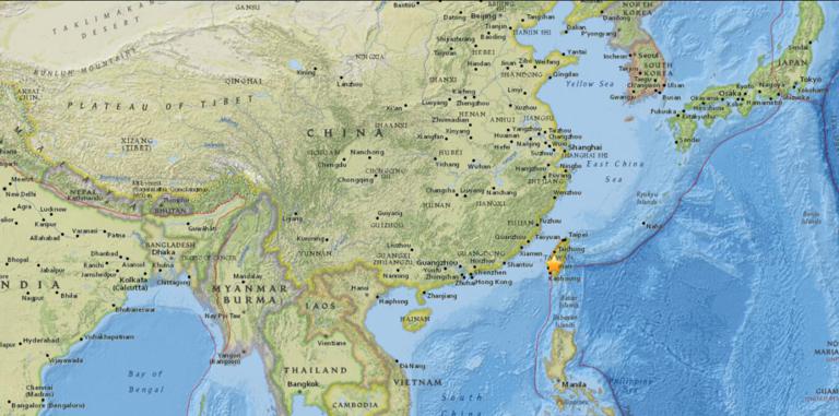 March 20, 2018 Earthquake Information of  21km NE of Yujing, Taiwan