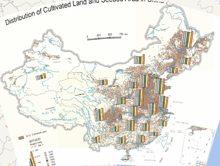 China 's Cultivated Land Distribution and Crop Sown Area (1978-2000) Online Map