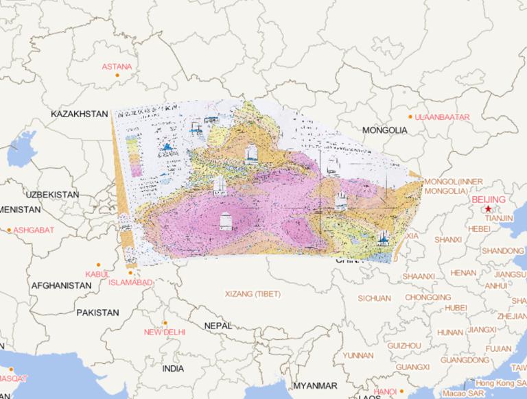 Integrated climatic map of northwestern China