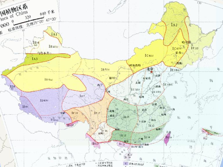 Online map of China flora