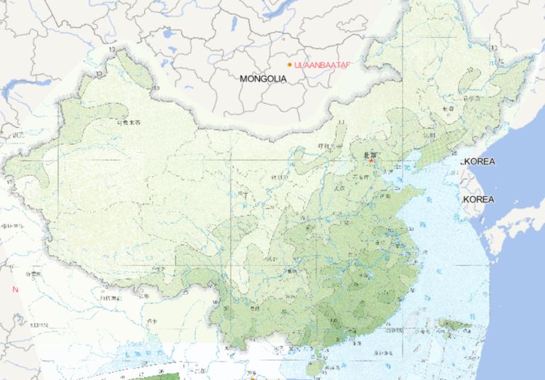 Online map of February extreme daily rainfall distribution in China