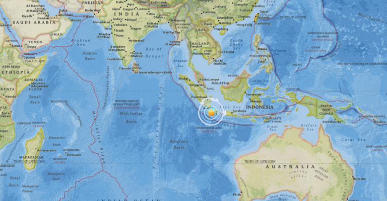 January 23, 2018 Earthquake Information of 40km S of Binuangeun, Indonesia