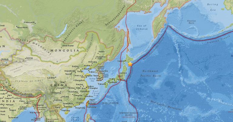 December 28, 2017 Earthquake Information of 134km SE of Shizunai, Japan