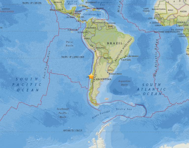 August 30, 2017 Earthquake Information of Curanilahue, Chile