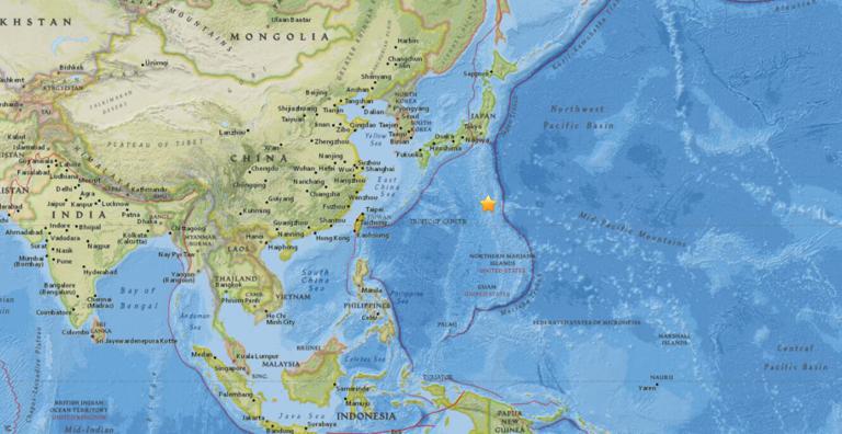 January 24, 2018 Earthquake Information of  159km WSW of Chichi-shima, Japan